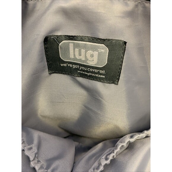 Lug Taxicab Tote Bag Gray Quilted Purse Zip Travel Pockets Large Purse Bag - Picture 15 of 16